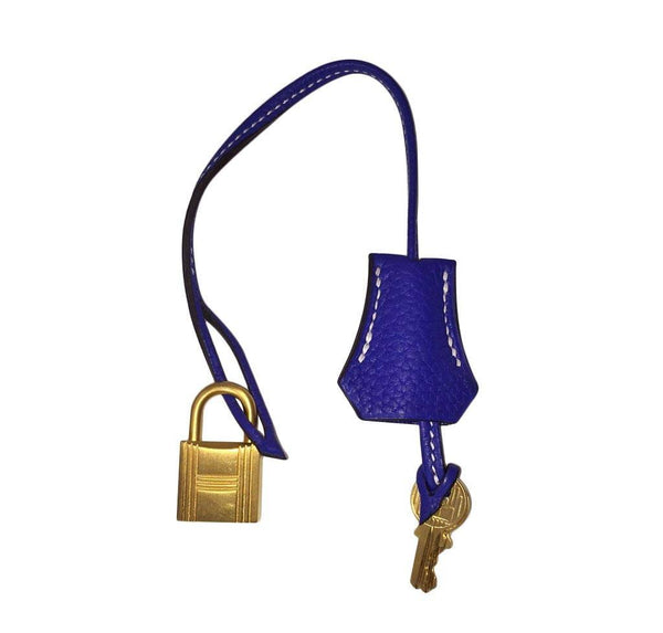 Hermes Special Order Iris Blue violet used lock