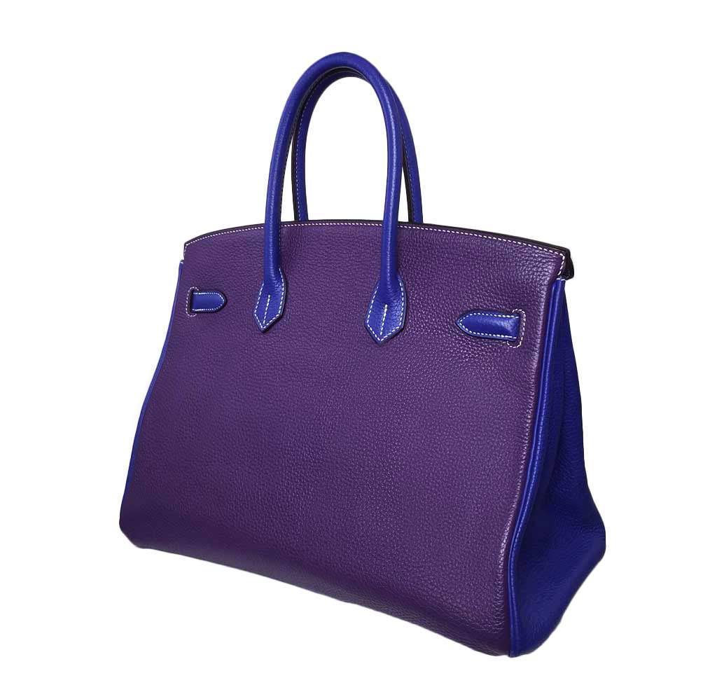 Purple Hermes Birkin 35 Crocodile Hermès Pre-Owned Birkin 35
