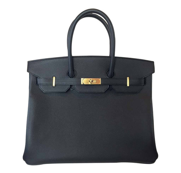 Hermes Birkin 35 Black Epsom Bag 