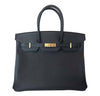 Hermes Birkin 35 Black Epsom Bag 
