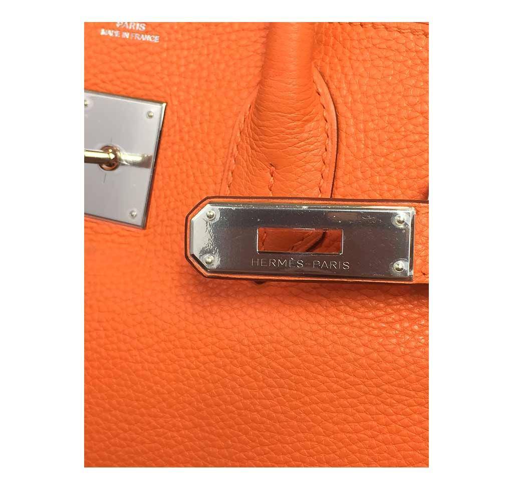 Hermès Birkin 30 Feu Orange Bag