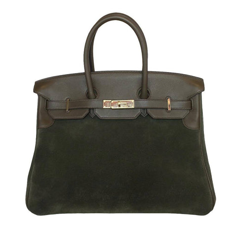 Hermes Birkin 30 Bag Vert de Gris Togo Grey Green Leather