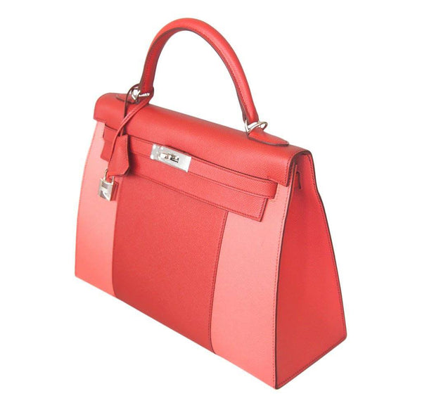 Hermes Kelly 32 Sellier Flag Flamogo Coral new profile