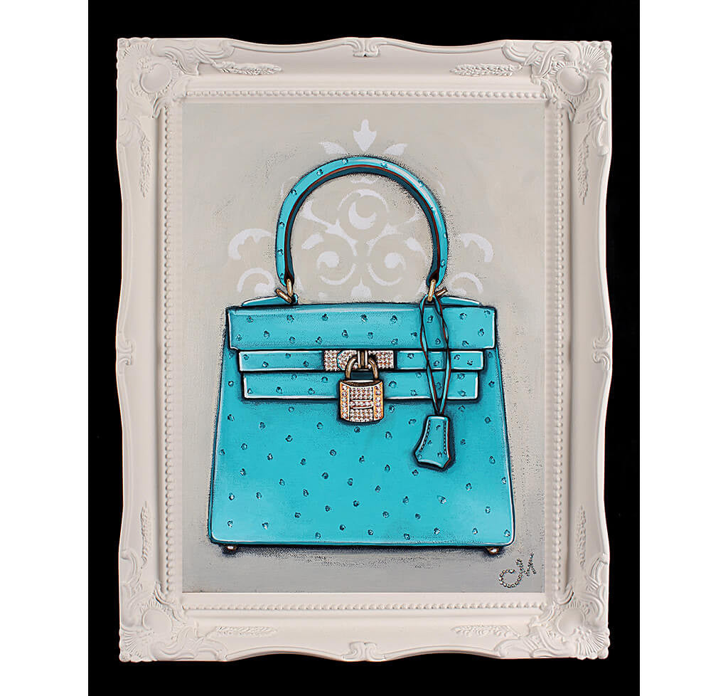 Bags, New Tiffany Blue Jelly Berkin Style Handbag