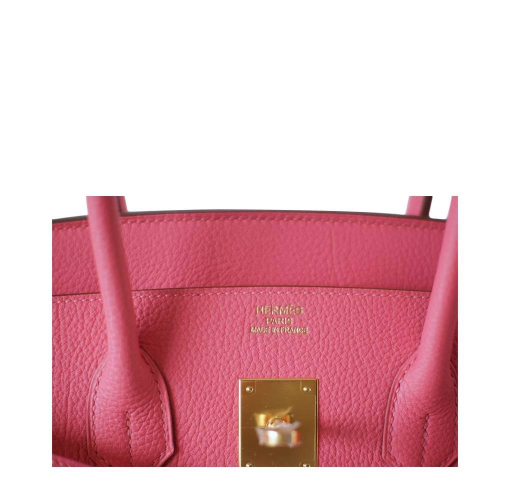 Hermes Birkin 30cm Togo leather Handbag burgundy gold