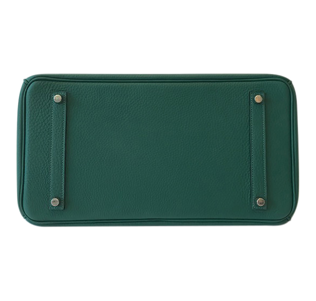 Hermes Birkin 35 Bag Malachite Togo Leather – Palladium Hardware