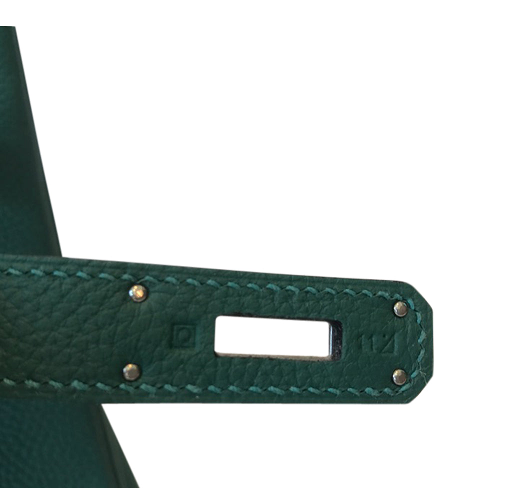Hermès Malachite Birkin 35cm of Togo Leather with Gold Hardware, Handbags  and Accessories Online, 2019