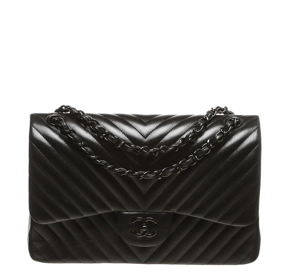 Chanel Black Jumbo Bag Lambskin