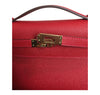 Hermès Kelly Pochette Mini Rouge Casaque Epsom GHW Bag pristine clasp