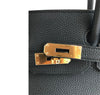 Hermes Birkin 30 Bag Noir Togo Gold pristine clasp