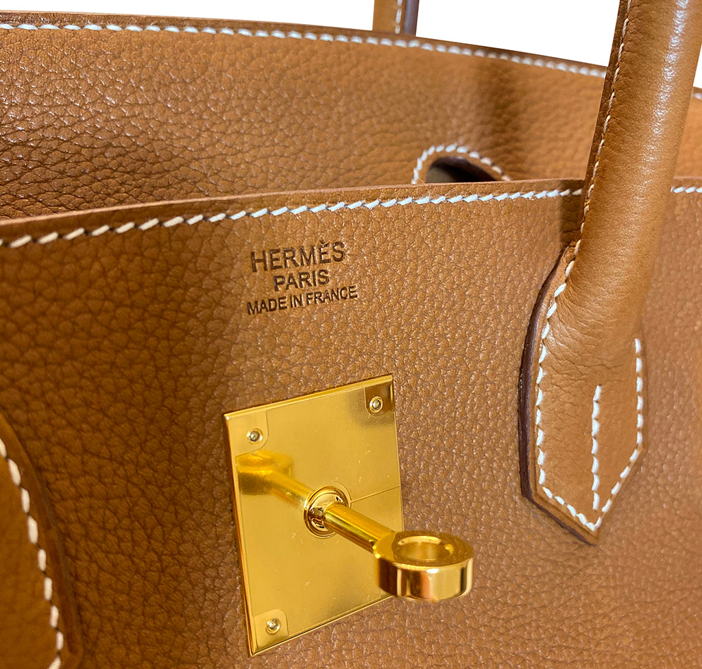 Hermes Birkin 30 Fauve Barenia Faubourg Gold Hardware #D - Vendome Monte  Carlo