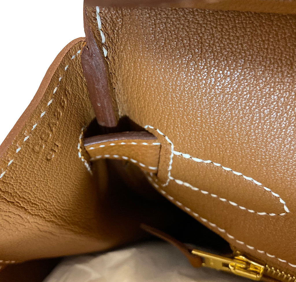 Hermes Birkin 30 Bag Barenia Faubourg Leather with Gold Hardware –  Mightychic