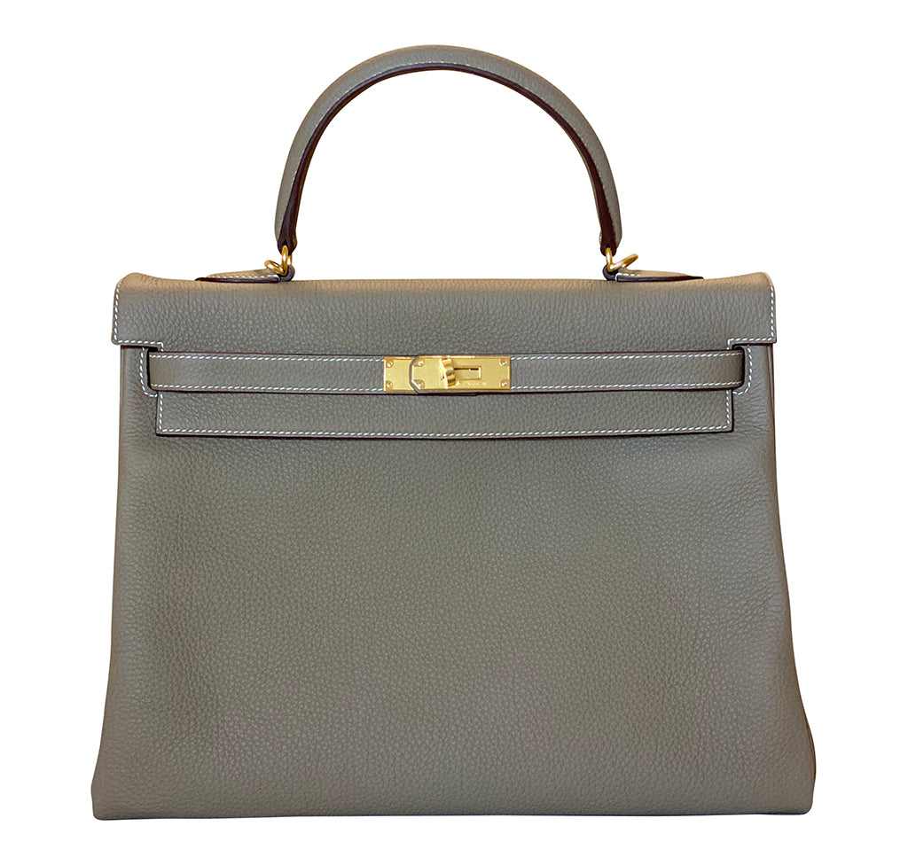 Hermes new color taupe with ghw & etain Kelly 35 ghw gorgeous