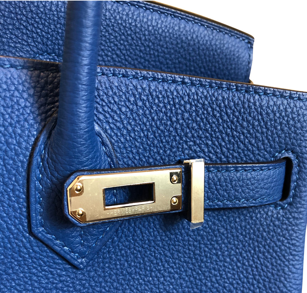 Hermes Birkin 25 Bleu Zanzibar Togo Palladium Hardware #A - Vendome Monte  Carlo