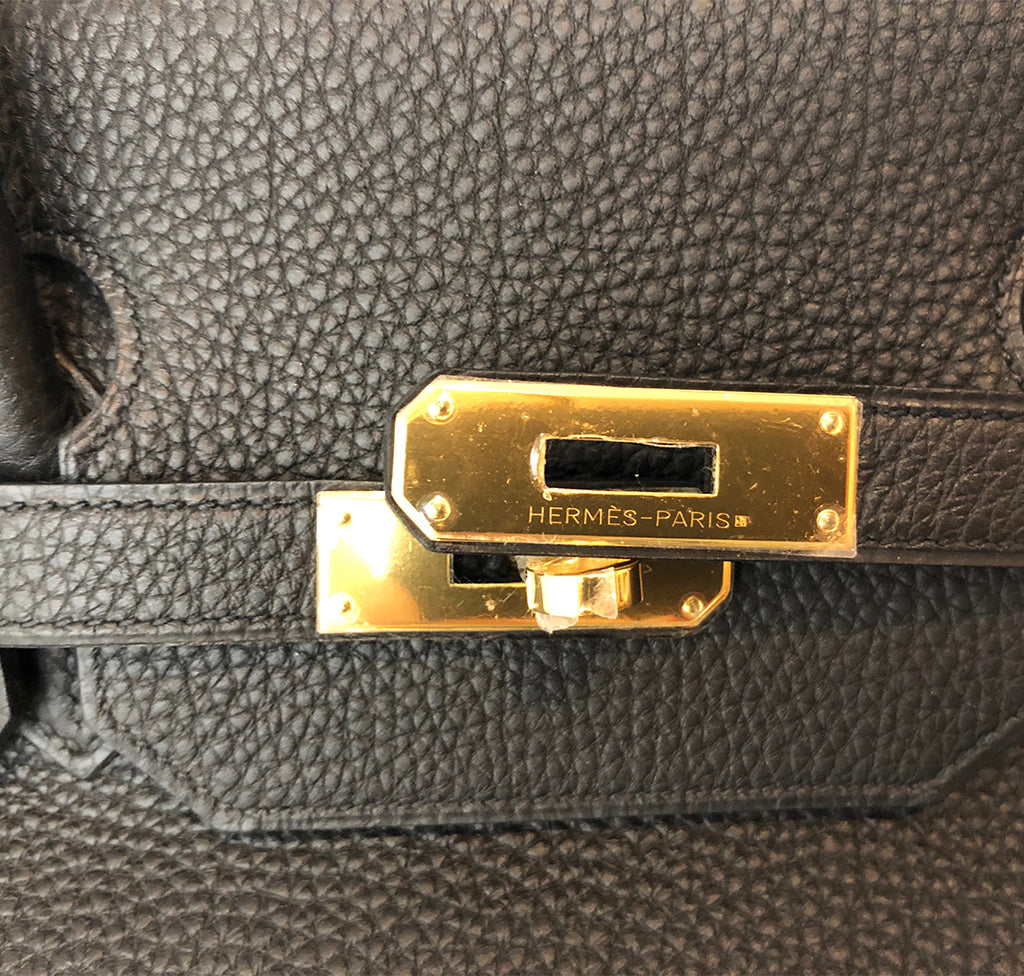 HERMÈS, BLACK BIRKIN 40 IN TOGO LEATHER WITH GOLD HARDWARE, Handbags and  Accessories, 2020