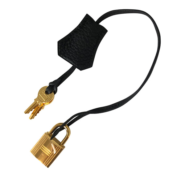Hermès Birkin 40 Noir Togo Gold pristine lock keys clochette