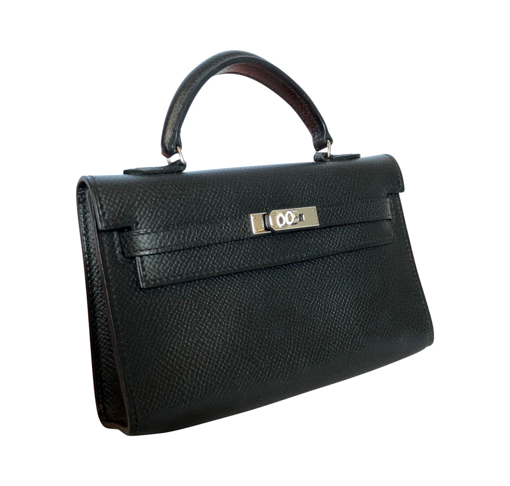 Hermes 15cm Lime Epsom Leather Micro Mini Birkin Bag with Palladium, Lot  #58050