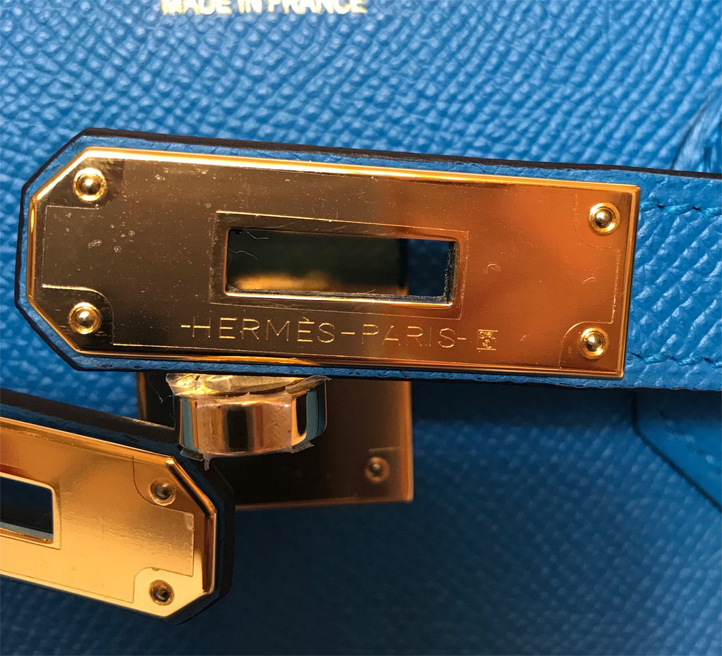 Hermès Birkin 35 Glacier Blue Bleu Glacier Epsom with Gold Hardware - Bags  - Kabinet Privé