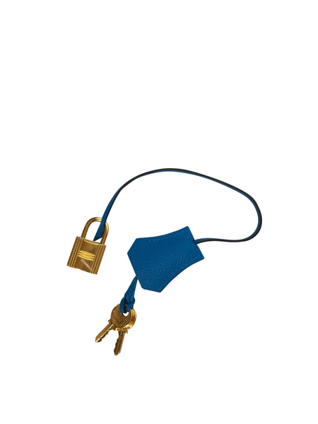 Hermès Birkin 35 Blue Zanzibar Epsom Gold hardware pristine lock keys clochette