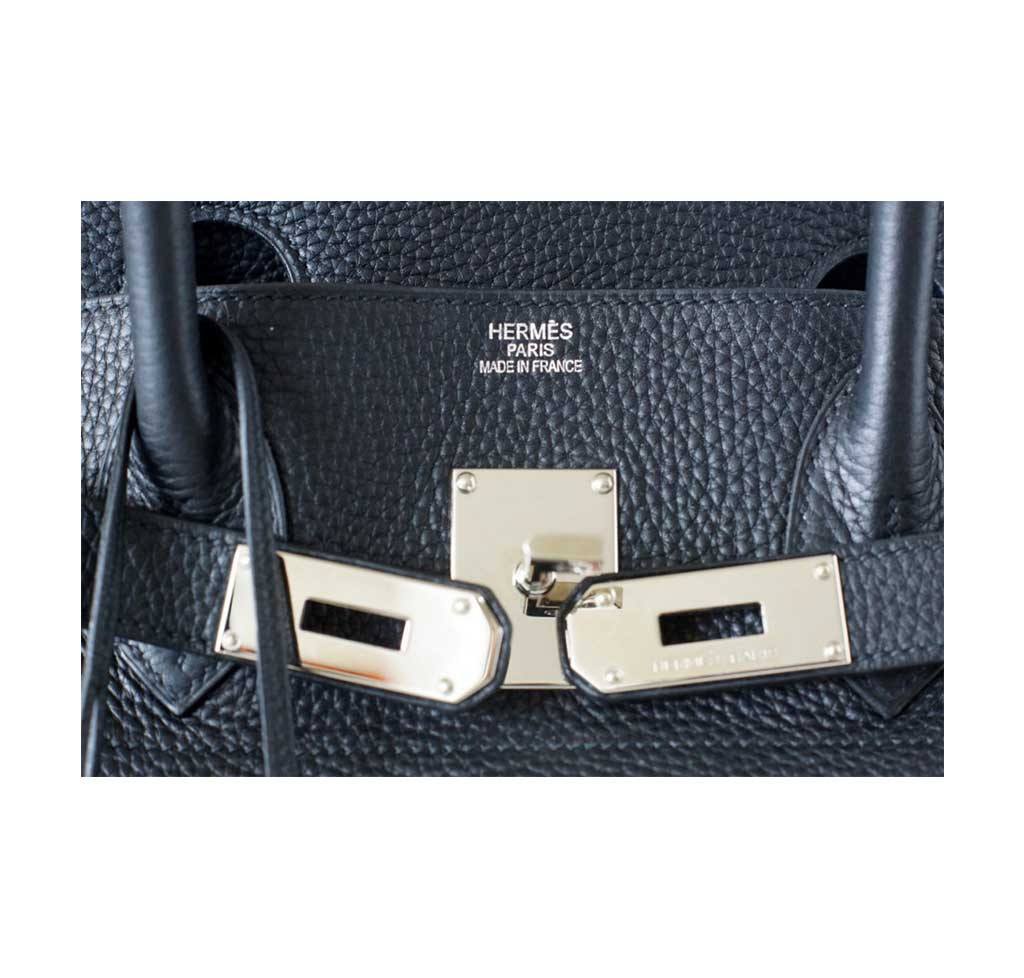 Hermès Vintage Fjord Shoulder Birkin 45 - Black Handle Bags, Handbags -  HER480429