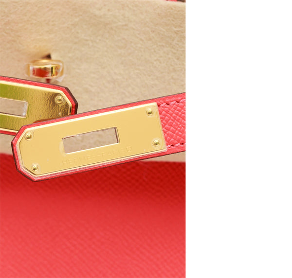 Hermes Birkin 30 Epsom Rose Jaipur Gold pristine clasp