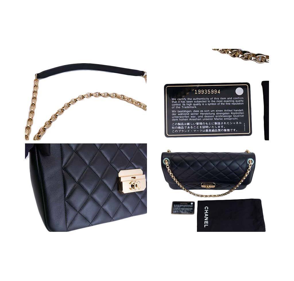 Chanel Flap Bag Black GHW - Lambskin Leather