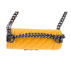 chanel boy flap bag yellow used detail