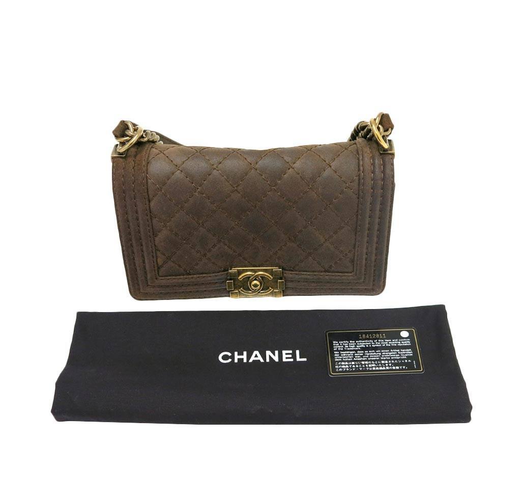 Chanel Boy Chanel Boy Chanel Small Flap Wallet 2023-24FW, Brown