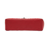 chanel single flap bad red used bottom