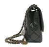 chanel classic flap lucky charms black limited edition used side