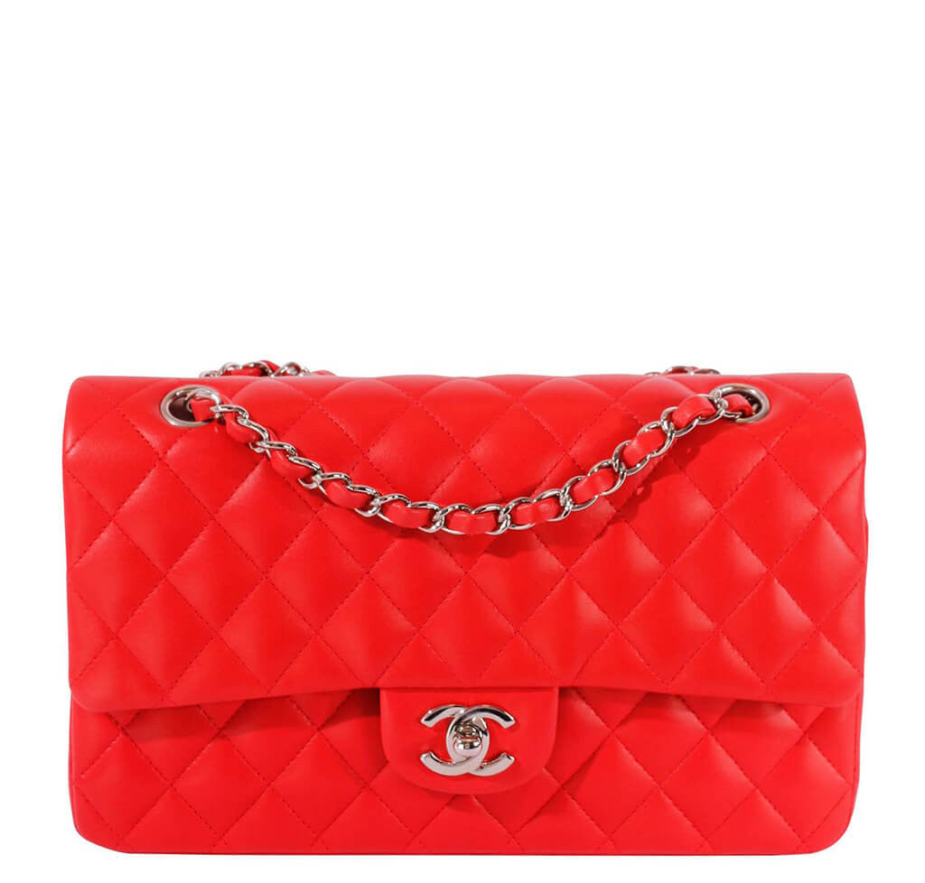 red and white chanel bag authentic