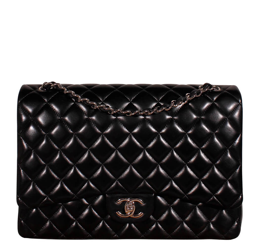 chanel flap handbag black