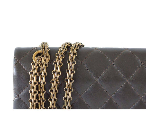 Chanel 2 55 Medium Bag Dark Khaki New Detail