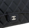 Chanel Pochette Bag Navy Blue Used Detail