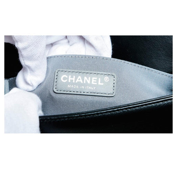 Chanel Mini Boy Chevron Black New Detail