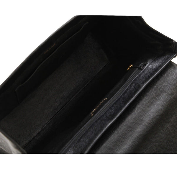 Chanel Shoulder Flap Bag Black Caviar