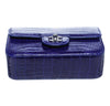 Chanel Mini Classic Shoulder Flap Bag Blue Used Bottom