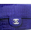 Chanel Mini Classic Shoulder Flap Bag Blue Used Detail