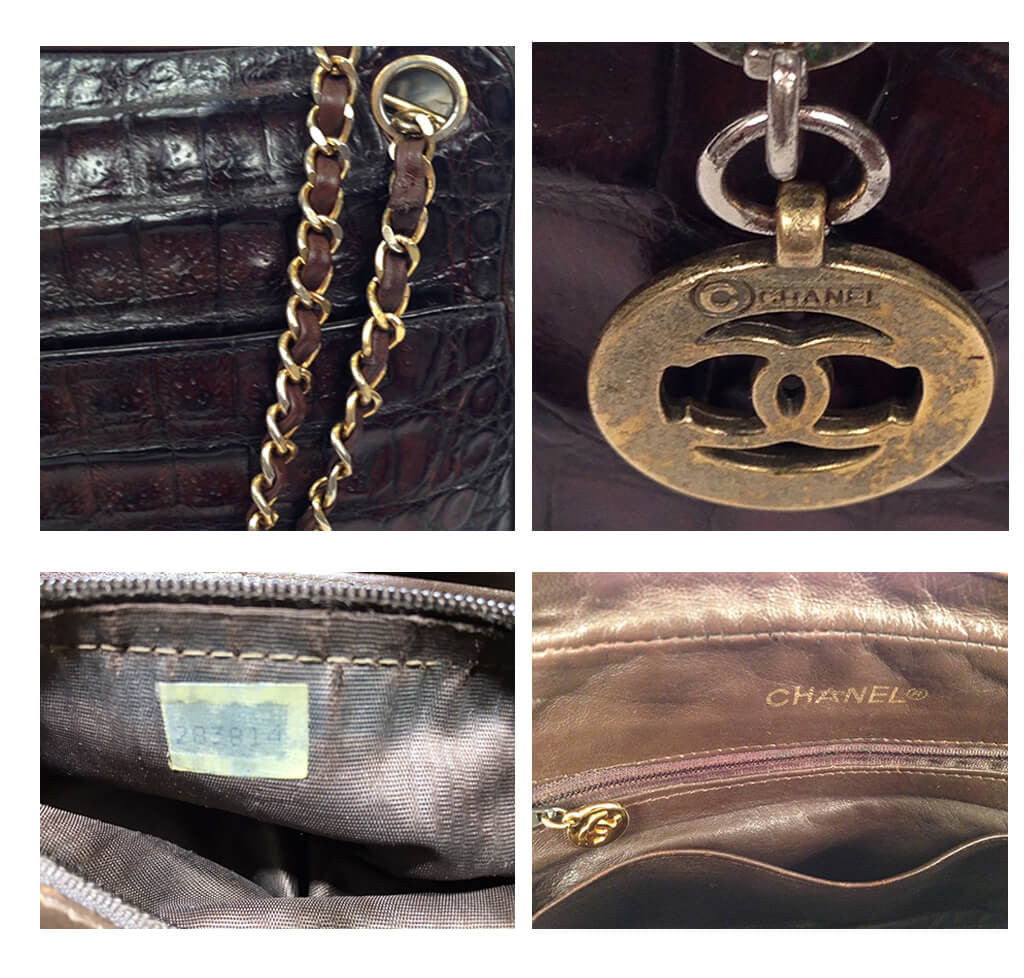 vintage gold chanel bag