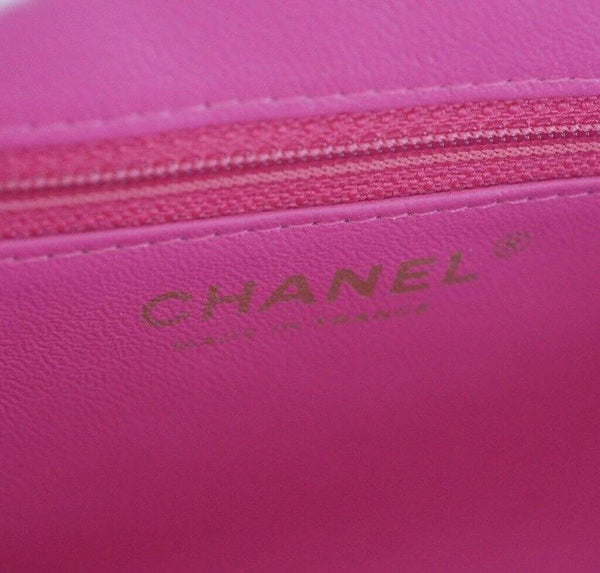 Chanel Chevron Clutch Pink New Embossing