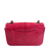 Chanel Classic Flap Python Red New Back