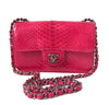Chanel Classic Flap Bag Python Red 