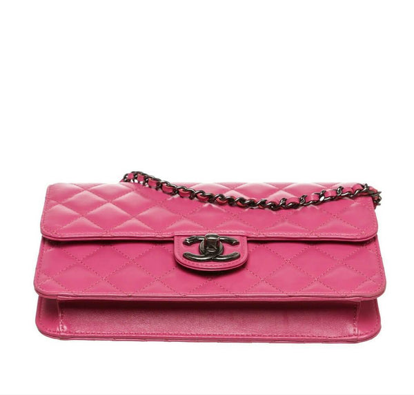 chanel crossing times bag pink used bottom