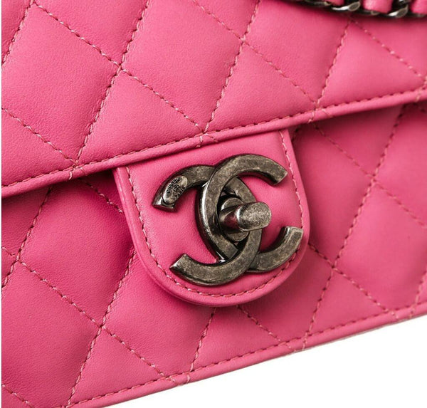 chanel crossing times bag pink used detail
