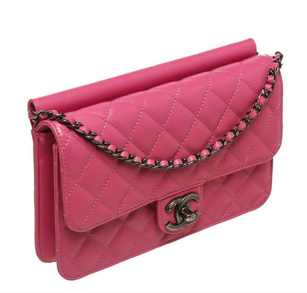 chanel crossing times bag pink used side