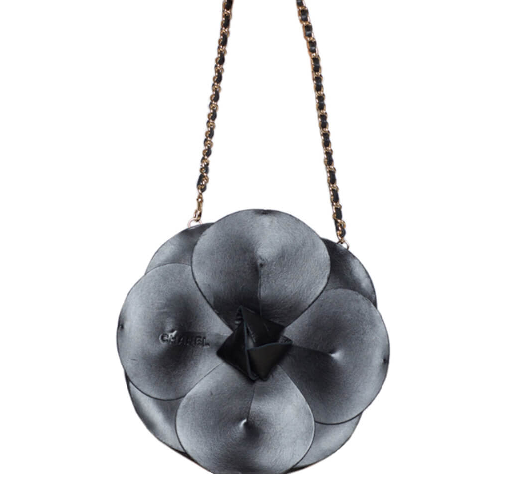 Chanel Camellia Bag Black Satin - Runway Limited Edition
