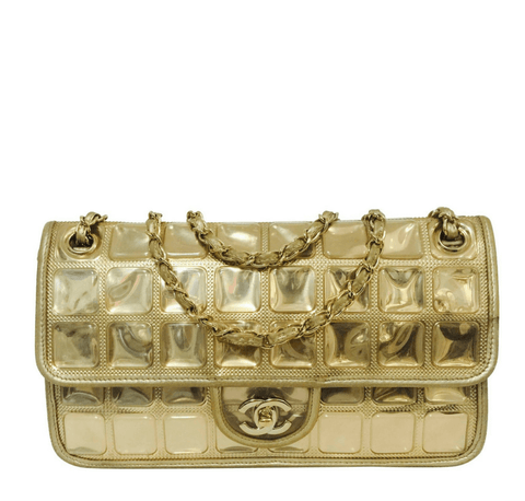 Chanel Ice Cube Bag Gold Metallic 