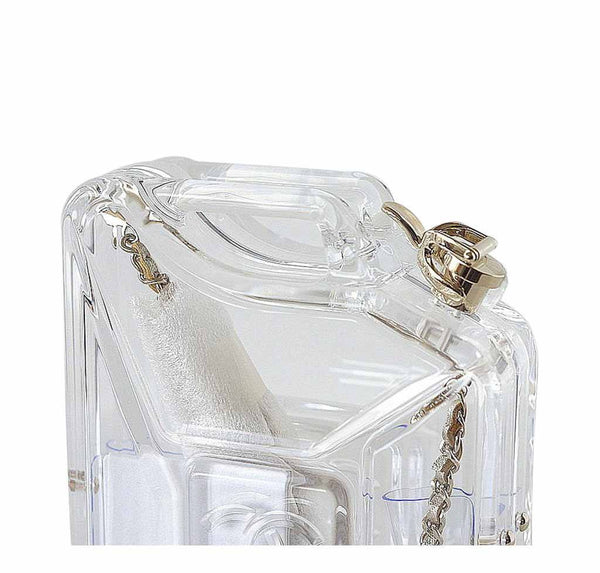 chanel jerry can bag runway clear plexiglass limited edition cruise new closure