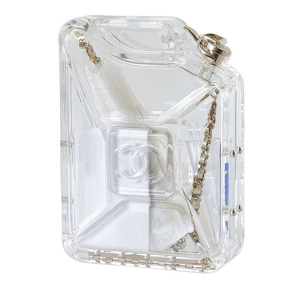 chanel jerry can bag runway clear plexiglass limited edition cruise new Side