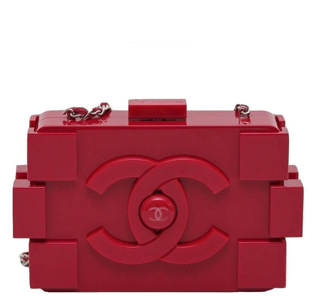 Chanel Crystal Lego Clutch - Black Clutches, Handbags - CHA43298